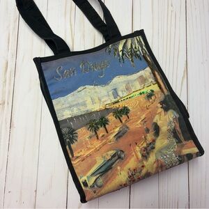 Vintage San Diego California Beaded Mini Tote Bag